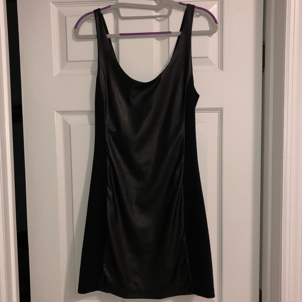 Free people little black leather dress